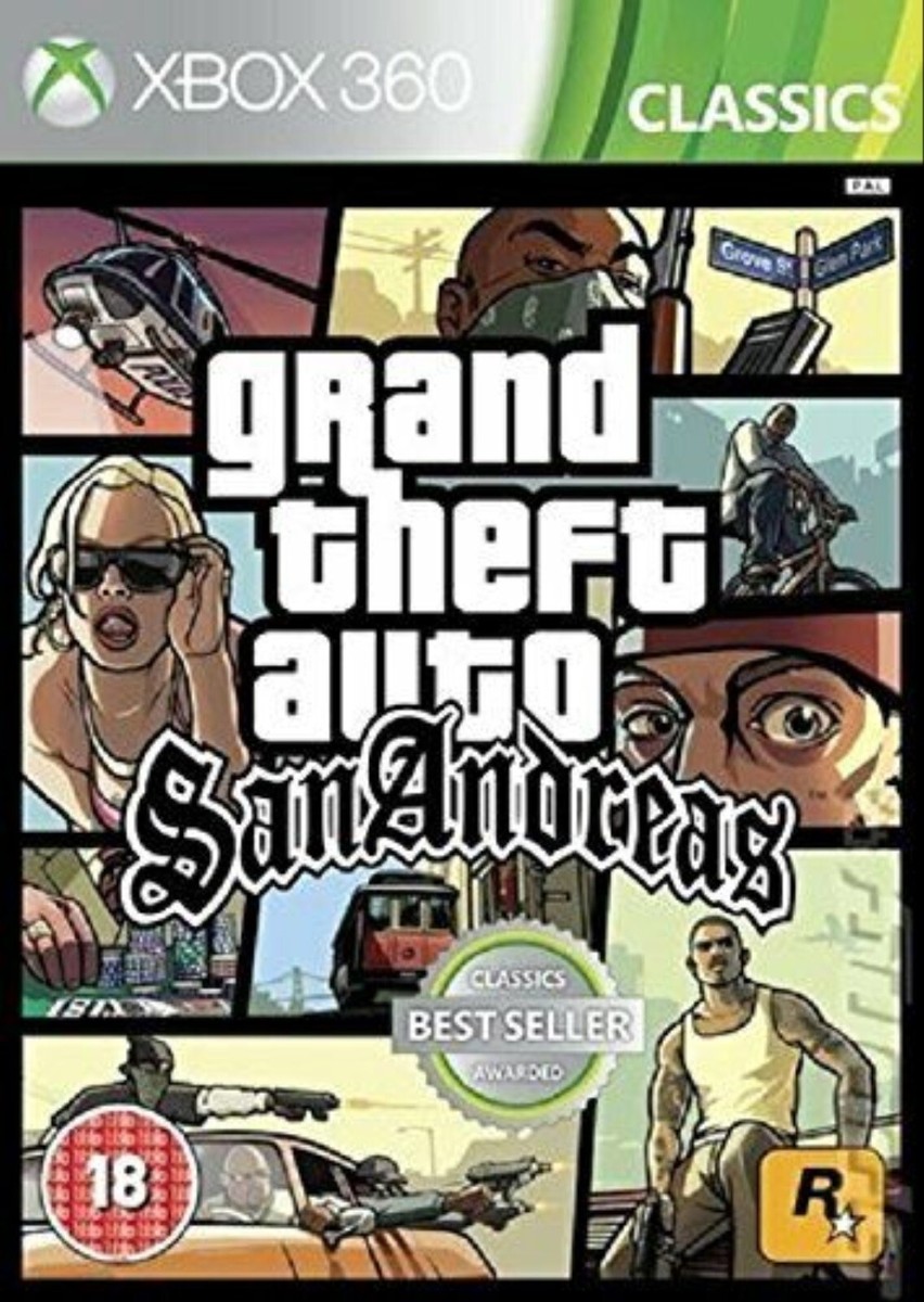 Grand Theft Auto San Andreas Classic XBOX 360 Video Game