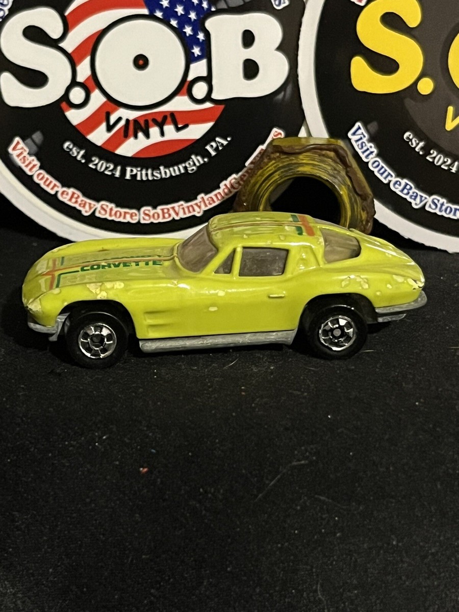 Hot Wheels Blackwalls 1963 Corvette Stingray Lime Green 1:64 VG