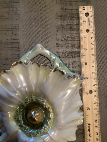 ROYAL BAYREUTH Satin Poppy Wall Pocket Excellent Deponiert Blue Mark - Picture 8 of 11