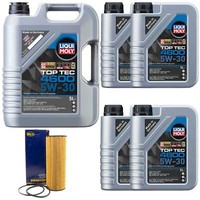 MotoröL Set 4600 5W-30 Liqui Moly 9 Liter + ÖLfilter FüR Audi A6 VW Phaeton 3,0