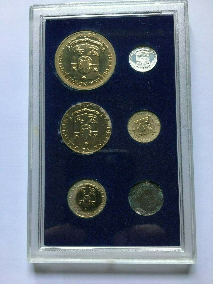 フィリピン・韓国　旧貨幣コレクション Philippines 1974 Coin Collection Proof Set Not Released Only
