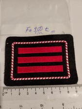 Feuerwehr Dienstgrad 3 Balken carmesin auf Filz (Fa950t)