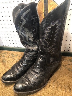 Panhandle Slim Ostrich Western Boots Size 1 0 E | eBay display picture 1