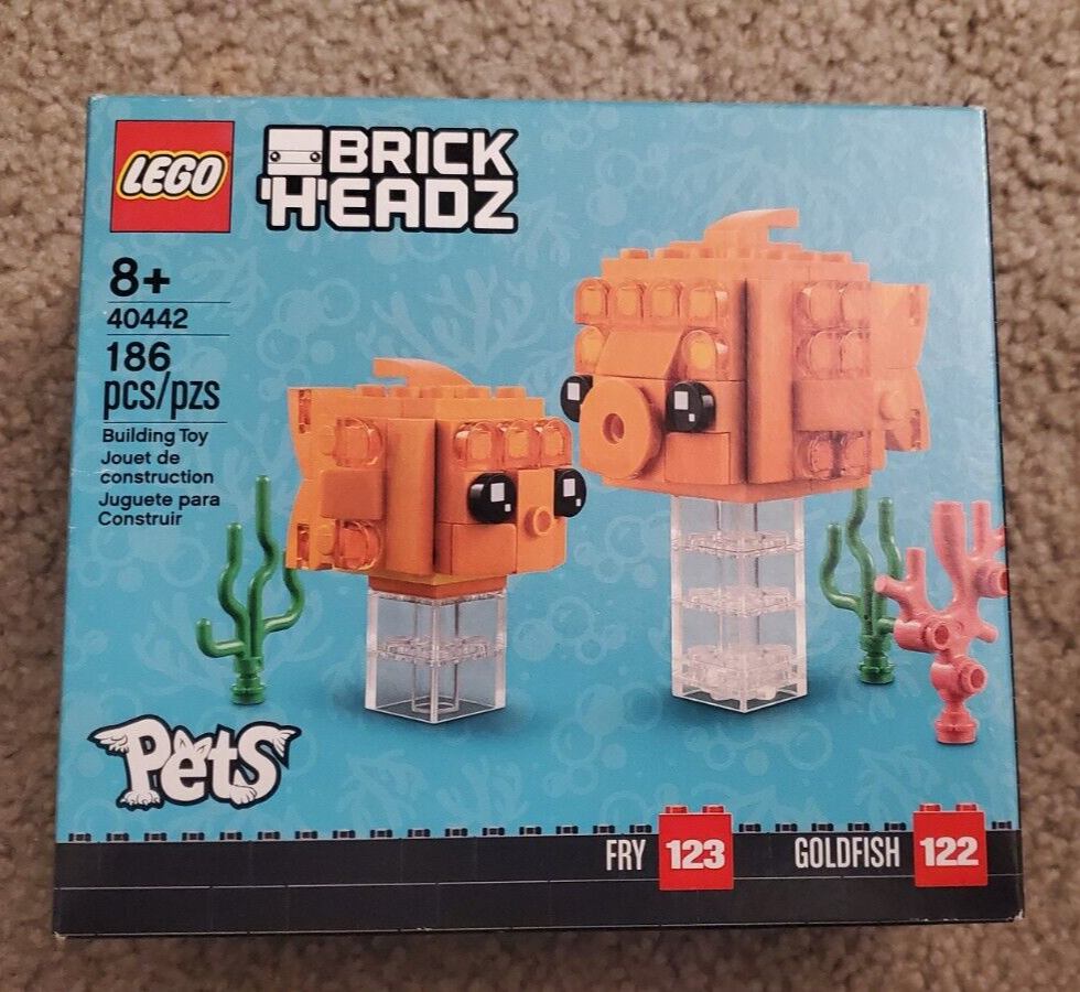 40442 LEGO BrickHeadz Pets Goldfish Retired Product 673419337397