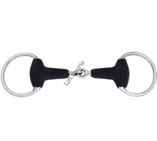 New Horse Rubber Egg Butt Bit Stainless Steel All size Snaffle Jointed