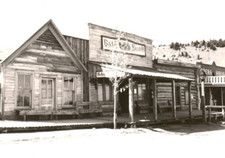 Historic Virginia City Montana Bale of Hay Saloon Opera House RPPC Postcard
