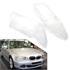 Headlight Headlamp Lens Cover 1 Pair for BMW E46 2DR Coupe 325ci 330ci 2003-2006