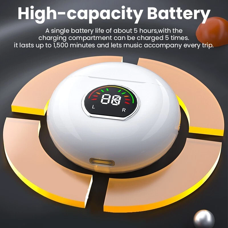 Bluetooth Wireless Headphones TWS Earphones Mini In-Ear Pods For iPhone Android - Image 2 of 4