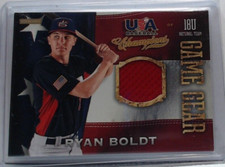 2013 PANINI RYAN BOLDT ROOKIE JERSEY #46 USA 18U NATIONAL TEAM MSK
