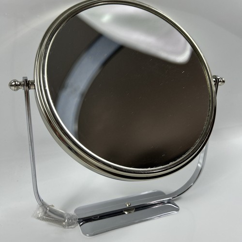 New Irving Rice Chrome Wall Mount Mirror 7.5" Dual Sided M398-C Germany 3X - Picture 3 of 4