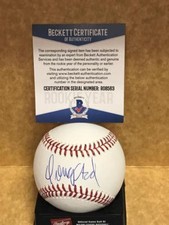 DOMINGO ACEVEDO NEW YORK YANKEES ROOKIE YEAR SIGNED M.L. BASEBALL BECKETT R08563
