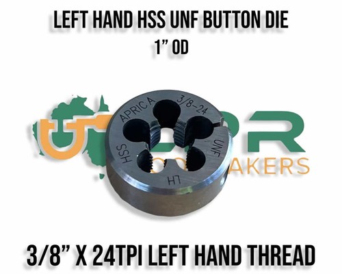 UNF LEFT HAND HSS standard Size Button Dies from 10-32 to 7/8 " variations - Picture 5 of 21