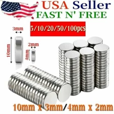 Super Strong N35 Round Disc Neodymium Mini Fridge Magnet Rare Earth 10x3mm 4x2mm