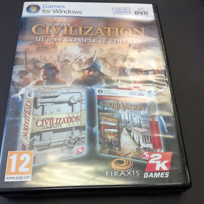 Civilization III & IV Complete Edition (PC DVD-ROM) Civ 3 4 Civilisation
