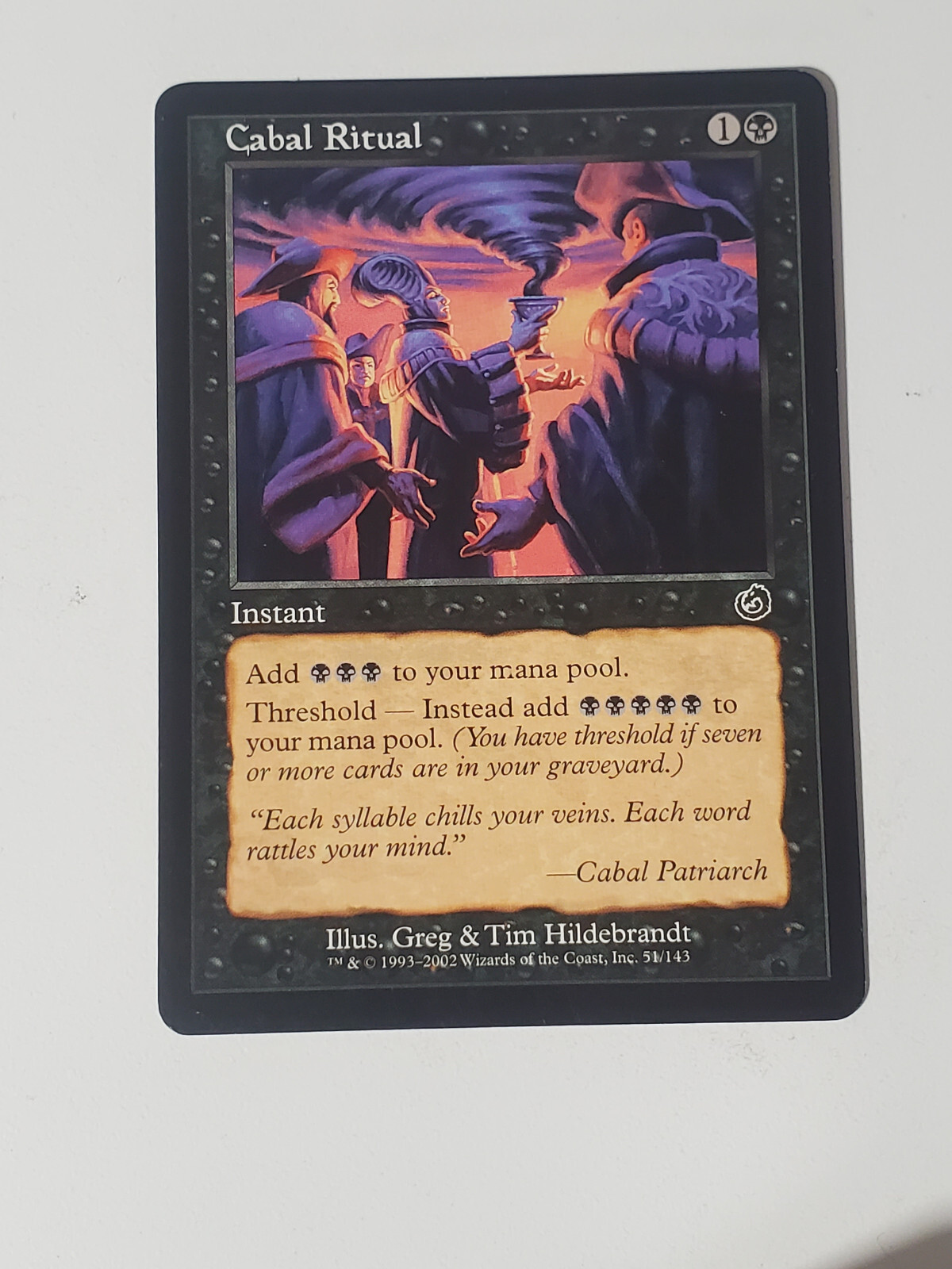 Cabal Ritual - MTG Torment 51/143 Magic The Gathering LP English Black Instant
