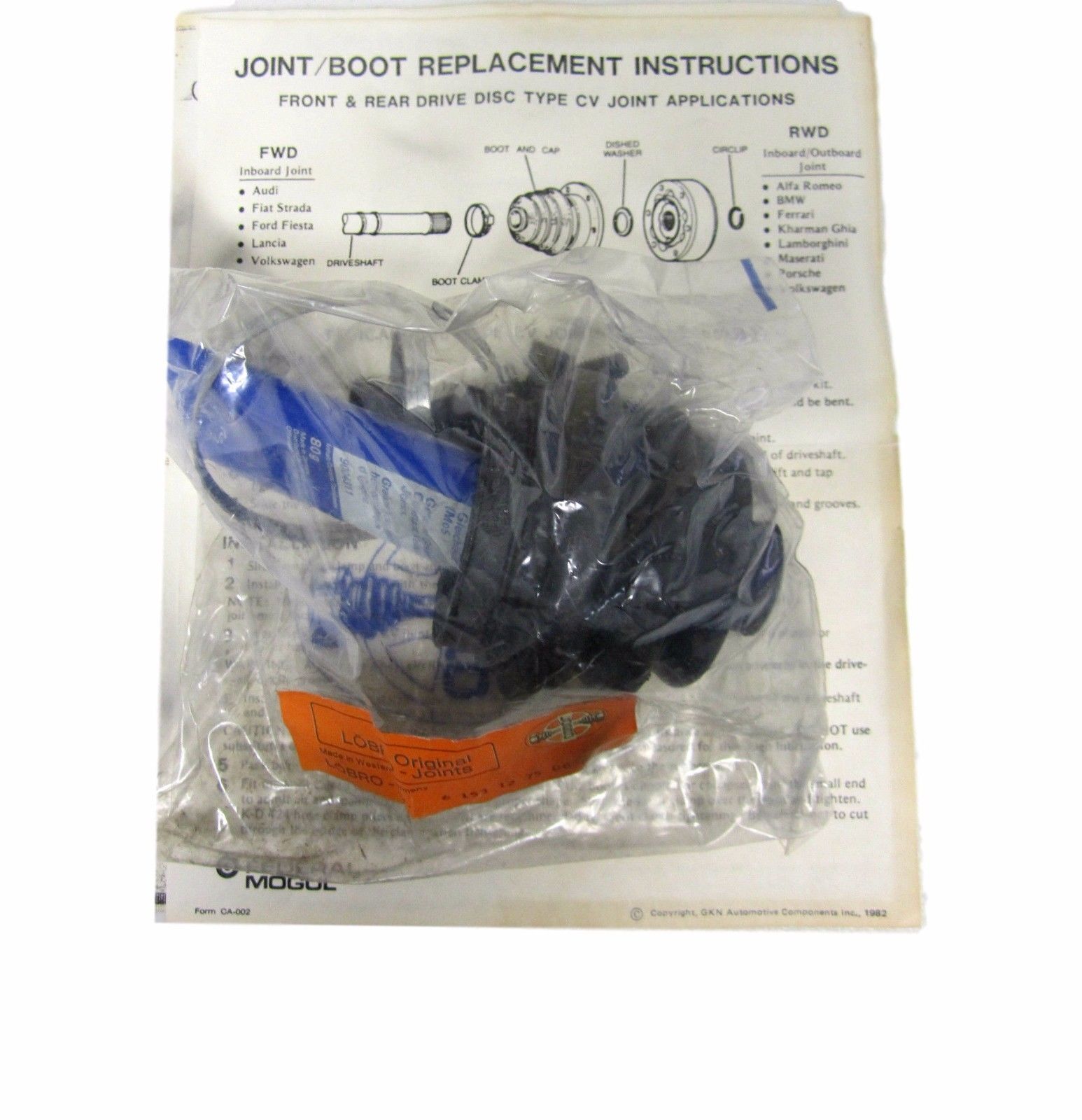 TRW 22305 055223 CV Joint Boot-Inboard cv boot BRAND NEW