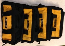 4 New Dewalt N037466 Heavy Duty Ballistic Nylon 13" Tool Bags w/ Solid Runners