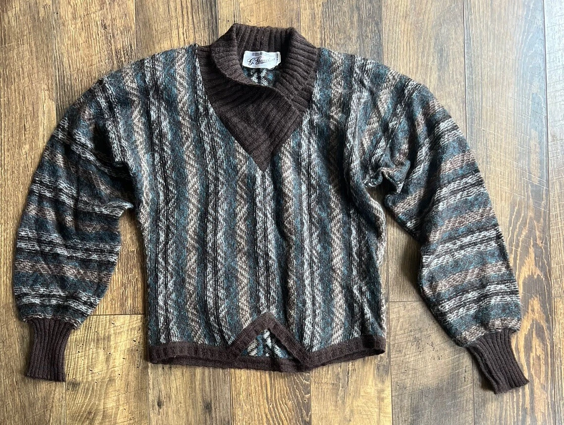 Pull femme vintage Gucci alpaga cachemire rare