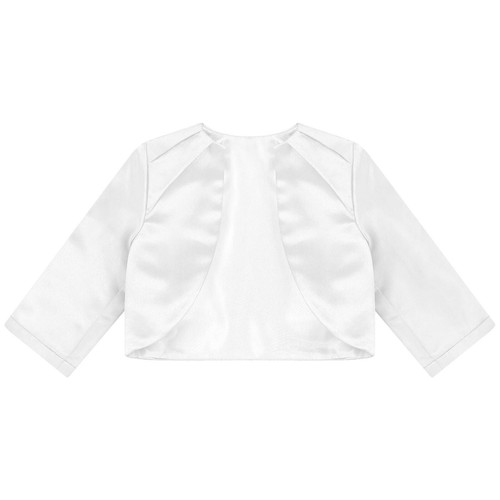 Kids Girls trimmed Knitted Cardigan Bolero Shrug Knitwear Birthday Party Coat - Picture 32 of 39