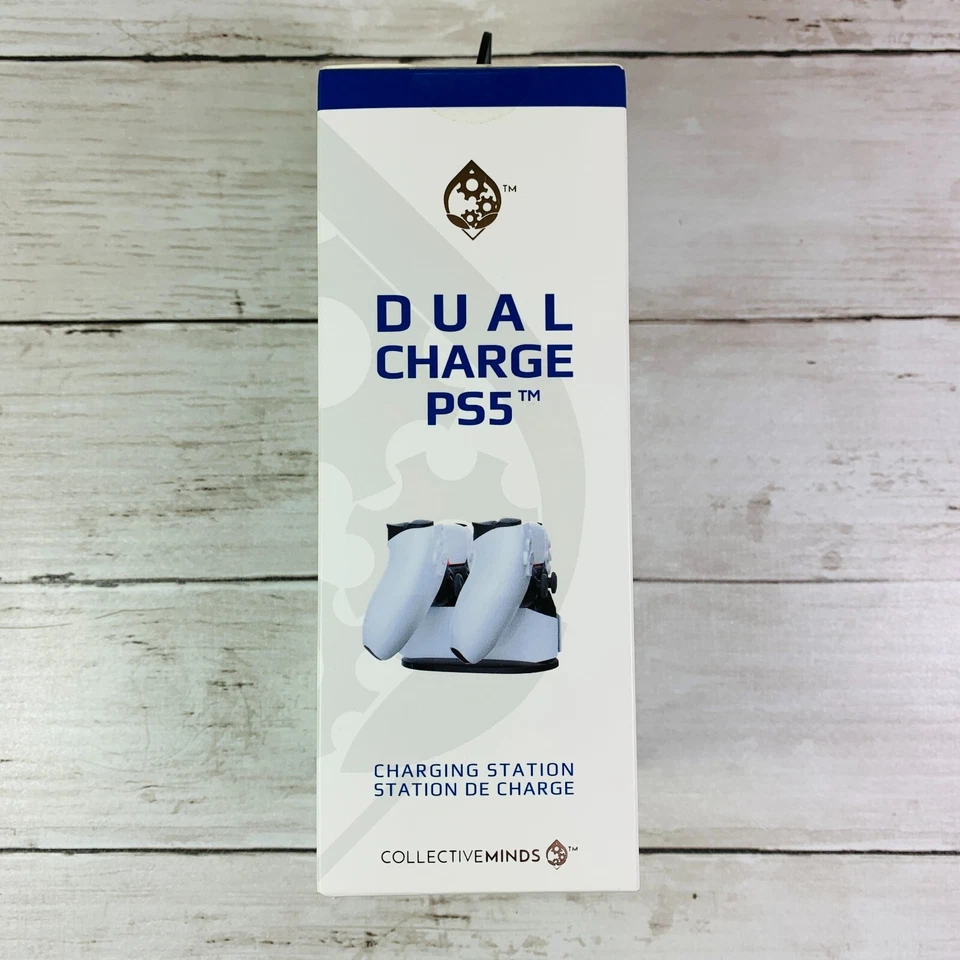 Collective Minds Charging Station PS5 Controllers DualSense White New FREE SHIP - Image 4 of 4