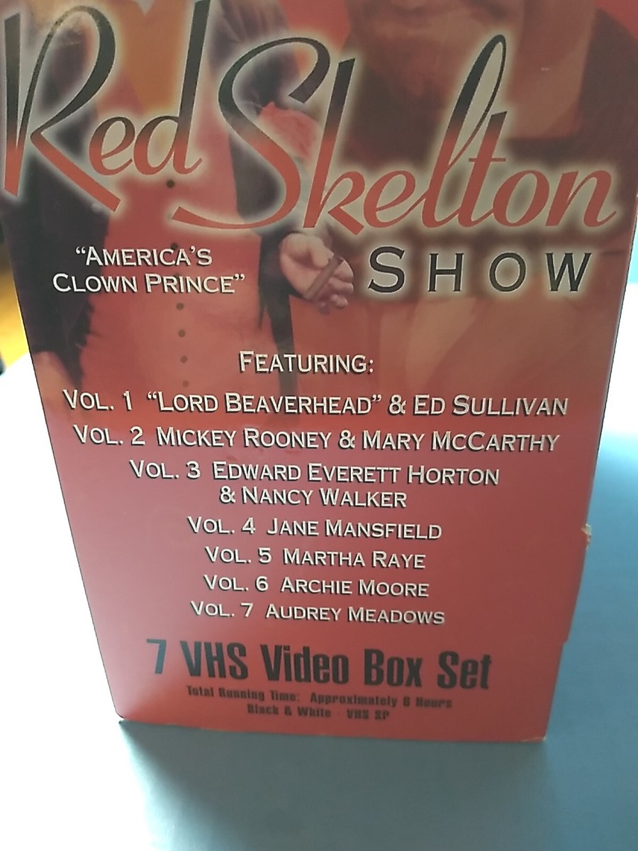 Vintage The Red Skelton Show Americans Clown Prince Vhs 7 Tape Set