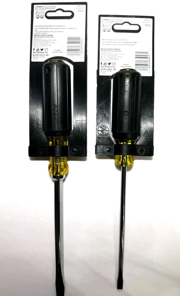 Klein 1/4" Cabinet-Tip & 5/16" Keystone Screwdrivers - Image 2 of 4