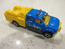 2016 Matchbox Ford F-550 Super Duty Fire Truck Blue & Yellow Diecast Toy