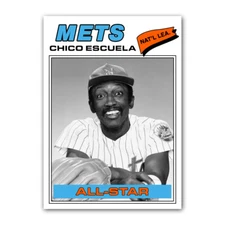 Chico Escuela 1977 Style Baseball Card Collectible Parody Art ACEO Card