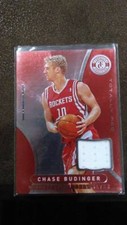CHASE BUDINGER 2012-13 TOTALLY CERTIFIED ROCKETS MIRROR RED GU JERSEY PATCH!!!!!