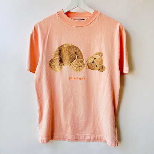 Palm Angels pink salmon teddy bear T-shirt, Size XS - Picture 2 of 11