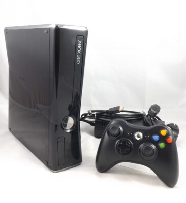 Microsoft Xbox 360 S Konsole 250 GB piano black + Orig. Controller - GEBRAUCHT