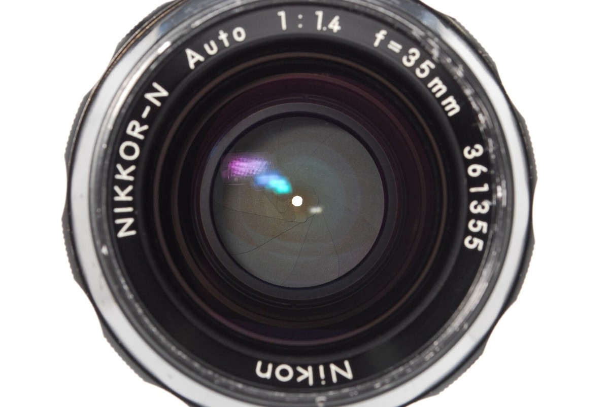 美品 ニコン auto NIKKOR-N 35 1.4 非ai Nikon Nikkor-N Auto 35mm f/1.4 non Ai MF Lens F mount 【Opt
