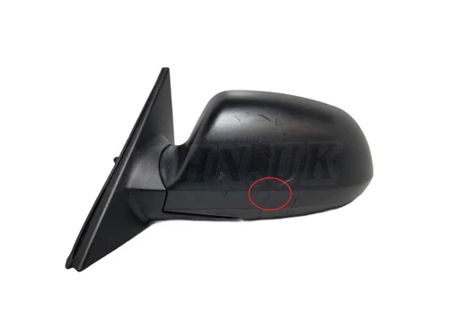 Hyundai Elantra XD /00-06 Left Side Manual Adjustable Door Mirror Grained Black