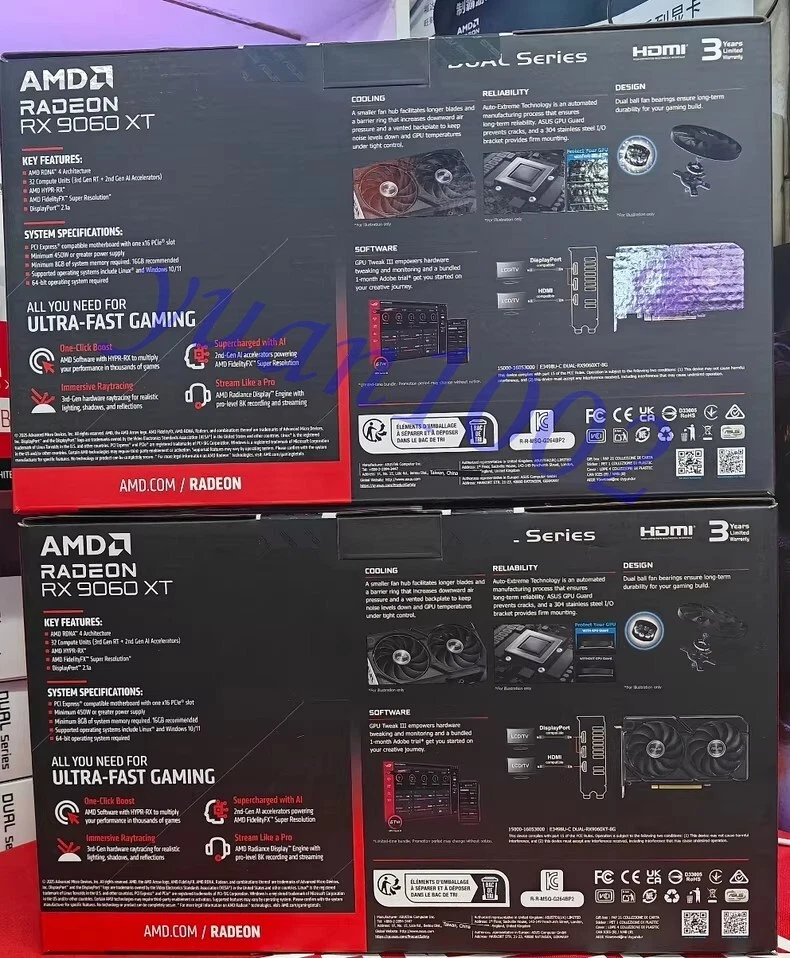 NEW ASUS AMD RADEON DUAL RX9060XT 8G GDDR6 Graphics card Fast delivery - Image 2 of 4