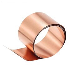 Pure Copper Sheet Roll 28Gauge Thickness Width 2 In Length 600mm 28Gauge X w...
