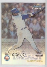 1999 Bowman Chrome Impact Lasting Impact Refractor Sammy Sosa #I13 0rw3