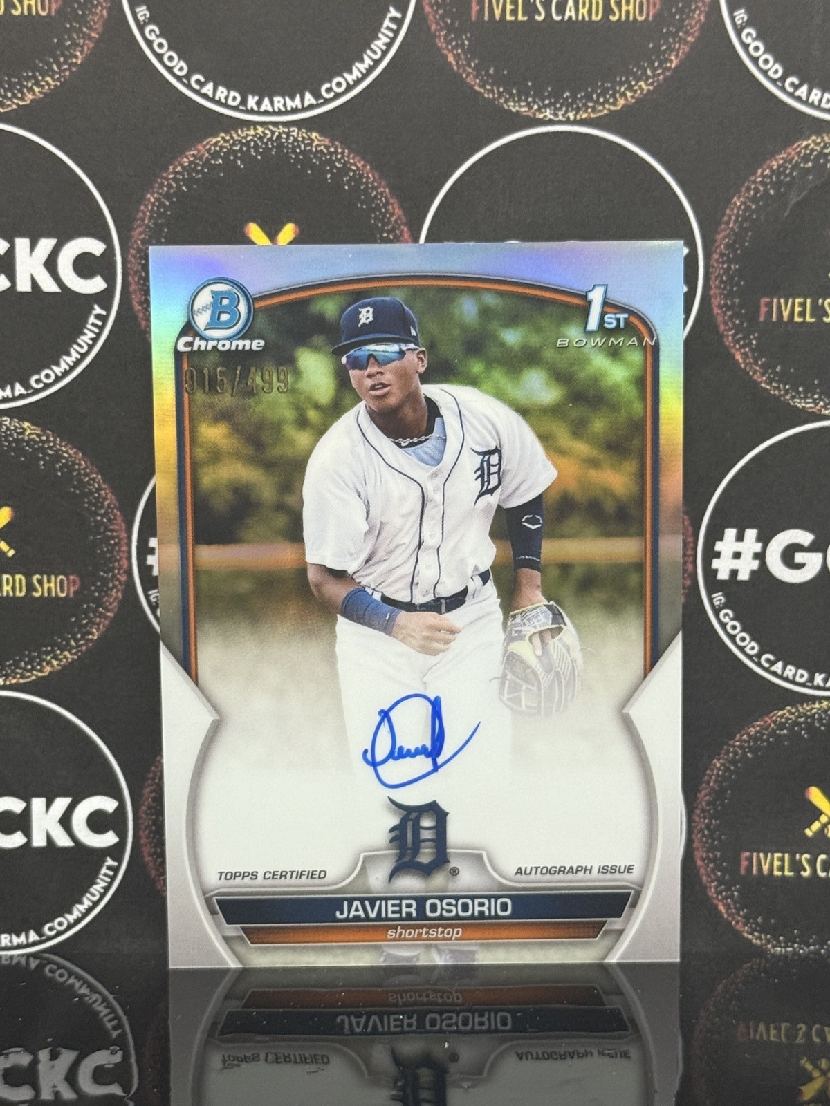 2023 Bowman Chrome Prospect Autographs Refractors #CPAJO Javier Osorio 015/499