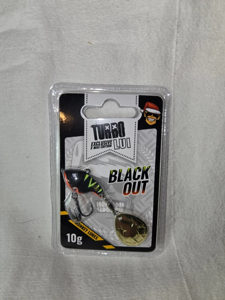 Monkey Lures Turbo Lui Blackout 10g Spinnerblade Jigspinner Hecht und Barsch #19