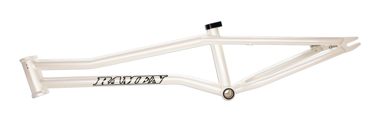 20'' TT FAR EAST CYCLES 4130 CROMO RAMEN PEARL WHITE BMX FLATLAND