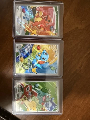 Pokemon First Partner Illustration MEP Bulbasaur Charmander Squirtle 037 038 039