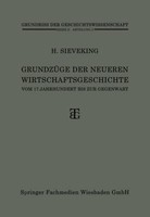 GrundzüGe Der Neueren Wirtschaftsgeschichte Heinrich Sieveking
