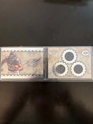 2012 Topps Five Star Matt Forte Authentic Memorabilia Auto Booklet 24/30