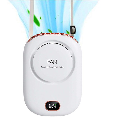 Mini Wearable Personal Fan, Hanging Neck Rechargeable Portable Summer Cooling