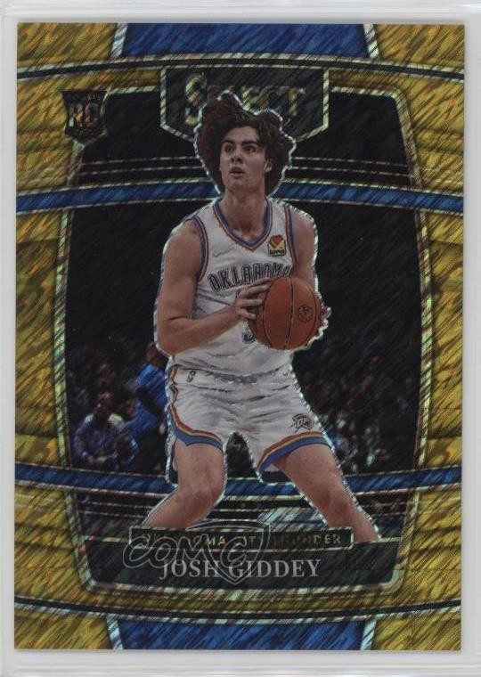 2021-22 Panini Select Concourse Gold Flash Prizm 4/10 Josh Giddey #58 1i2s