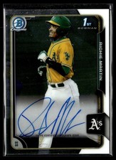 2015 BOWMAN CHROME 1ST PROSPECT AUTO RICHIE MARTIN A'S