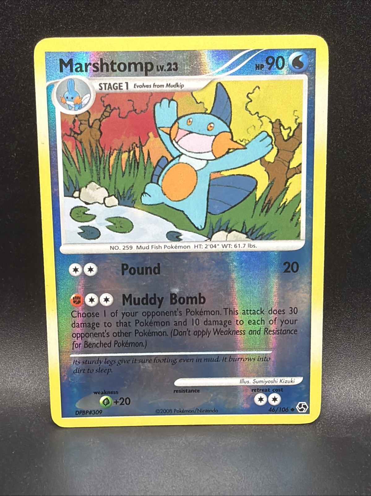Pokemon Card - Marshtomp Great Encounters 46/106 Reverse Holo