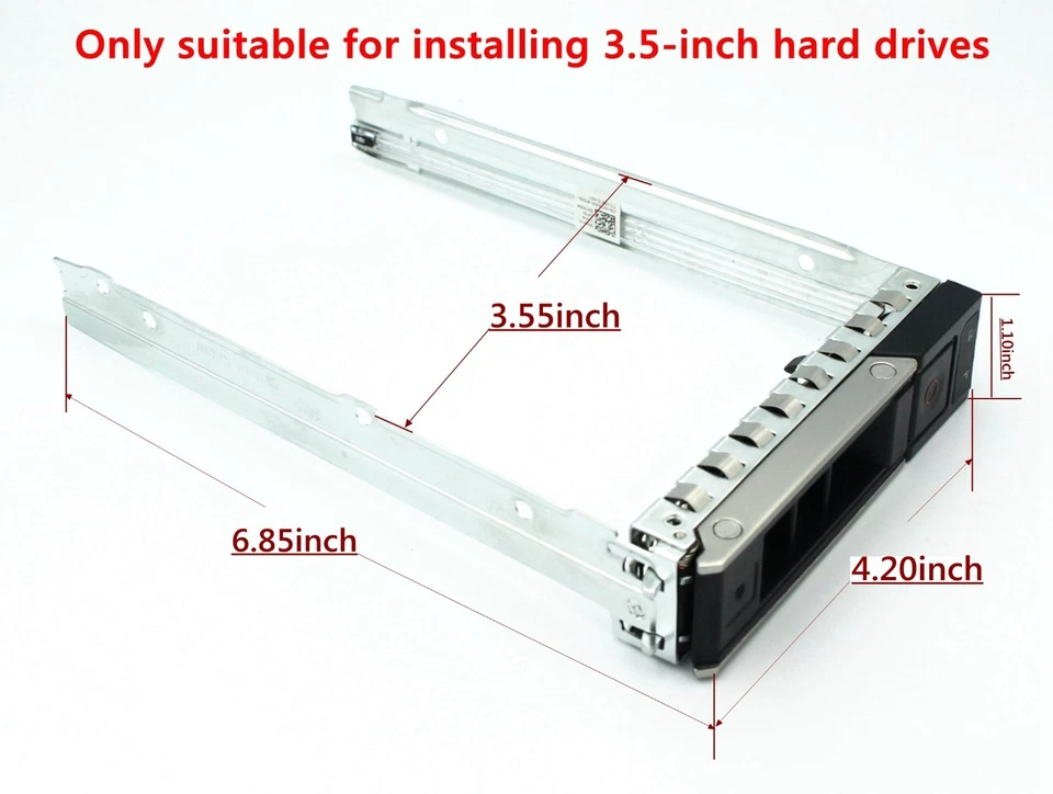 12-pcs 3.5"X7K8W Hard Drive Caddy Compatible for Dell PowerEdge Selected 14-16th - Image 2 of 4