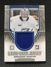 2013-14 ITG Between the Pipes #GUM-23 Spencer Martin Game-Used Jersey Silver