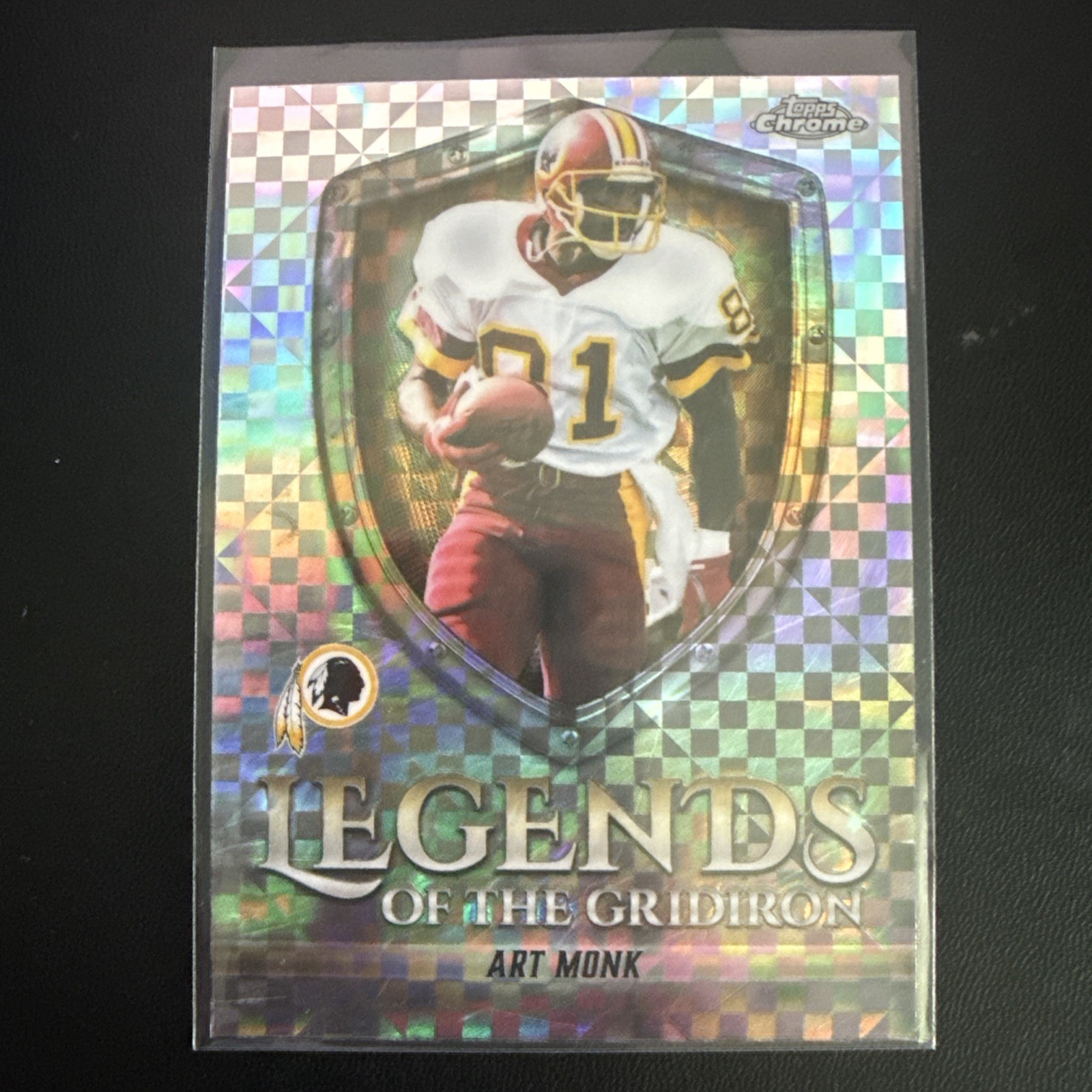 2025 Topps Chrome #LOG-19 Art Monk Legends of the Gridiron X-Fractor