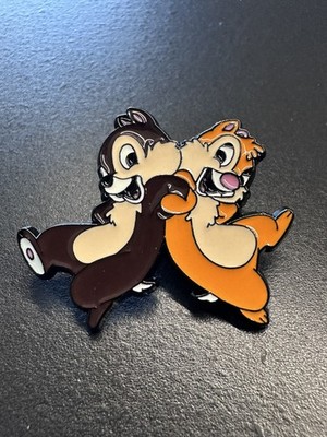 Chip 'n' Dale Emaille Pin Anstecker Disney Metall Revers Brosche Chipmunk 3cm #1